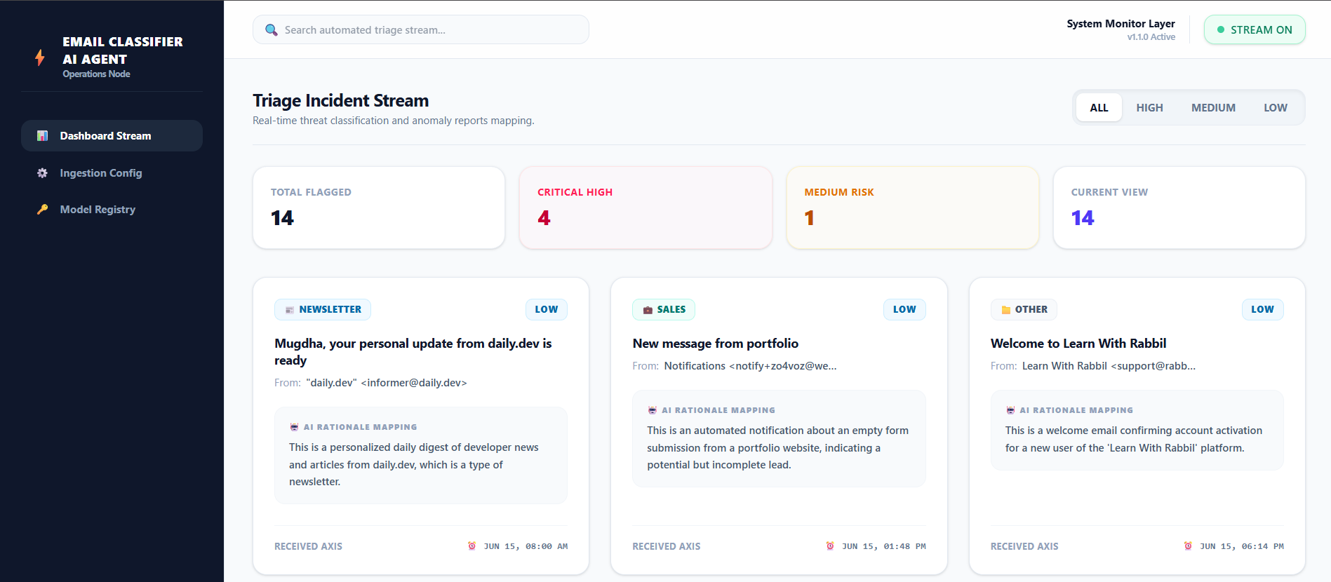 Email Classifier AI-Agent
